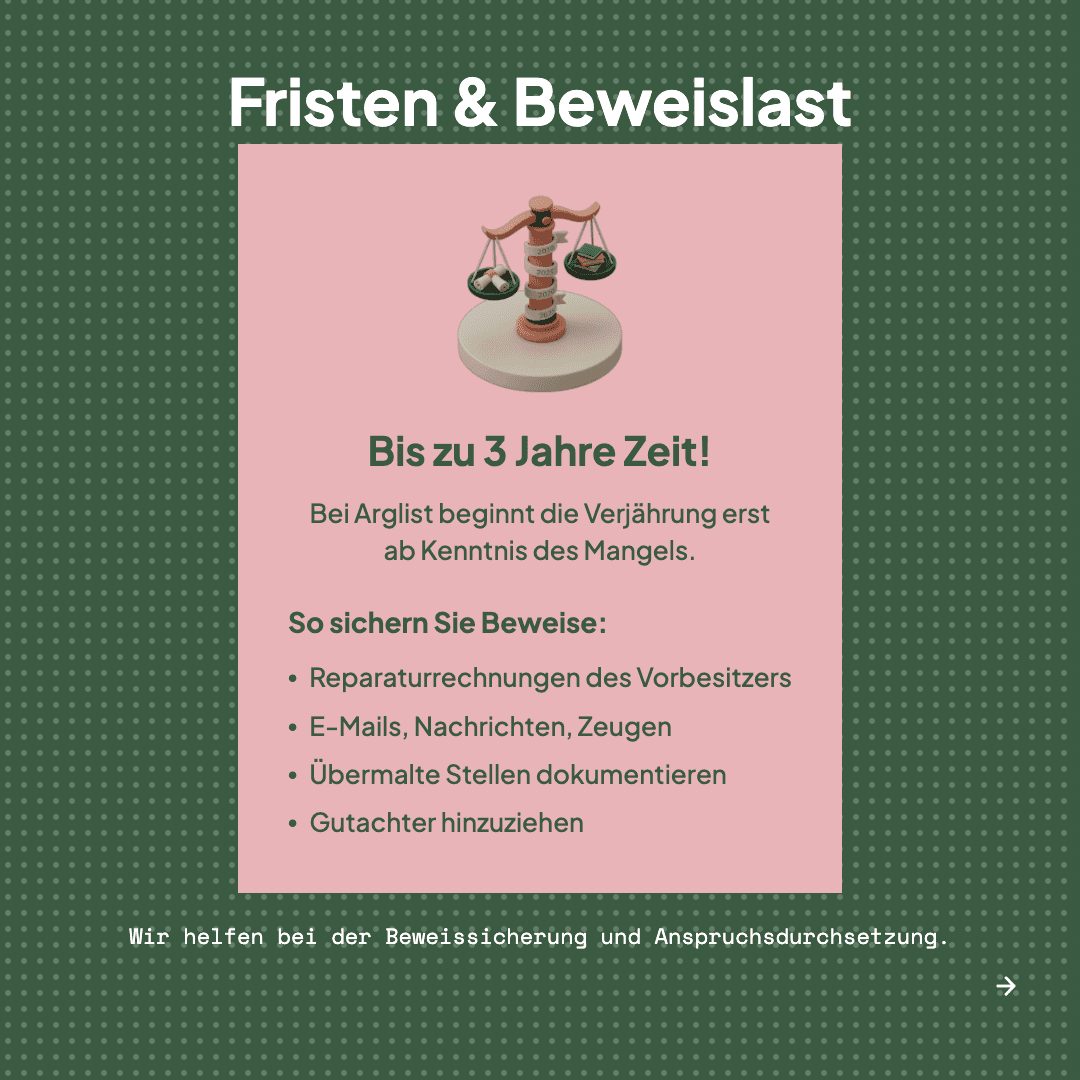 Arglistige Täuschung beim Hauskauf – Slide 4