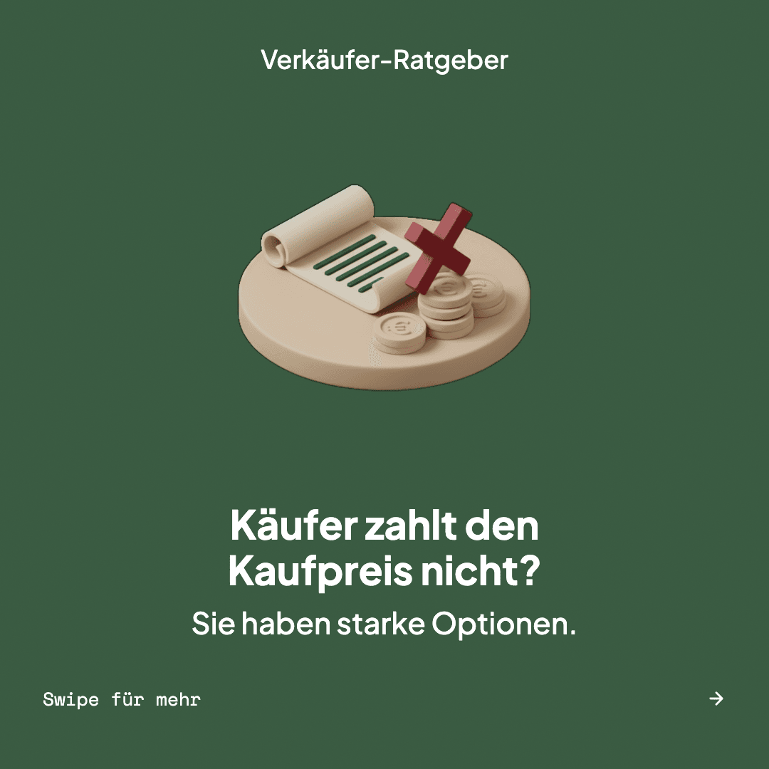 Käufer zahlt nicht – Ihre Rechte als Verkäufer – Slide 1