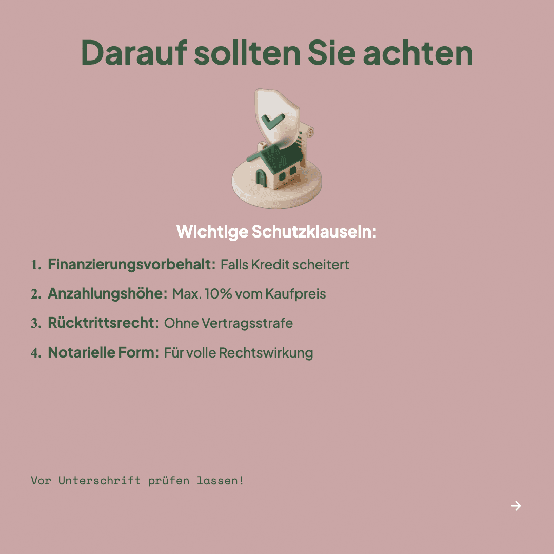 Vorvertrag beim Hauskauf – Slide 3