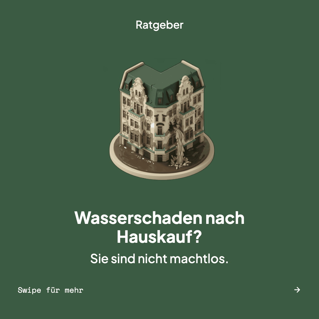 Wasserschaden nach dem Hauskauf – Slide 1