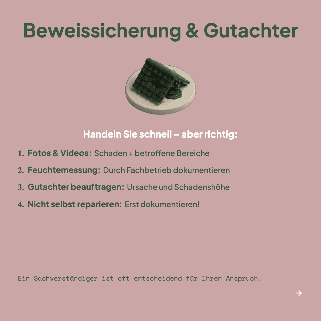Wasserschaden nach dem Hauskauf – Slide 3